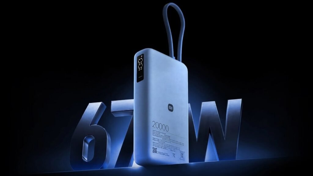 Xiaomi Power Bank 5i Launched in India at ₹3,499: 20,000mAh Battery, 67W Fast Charging, and Laptop Support