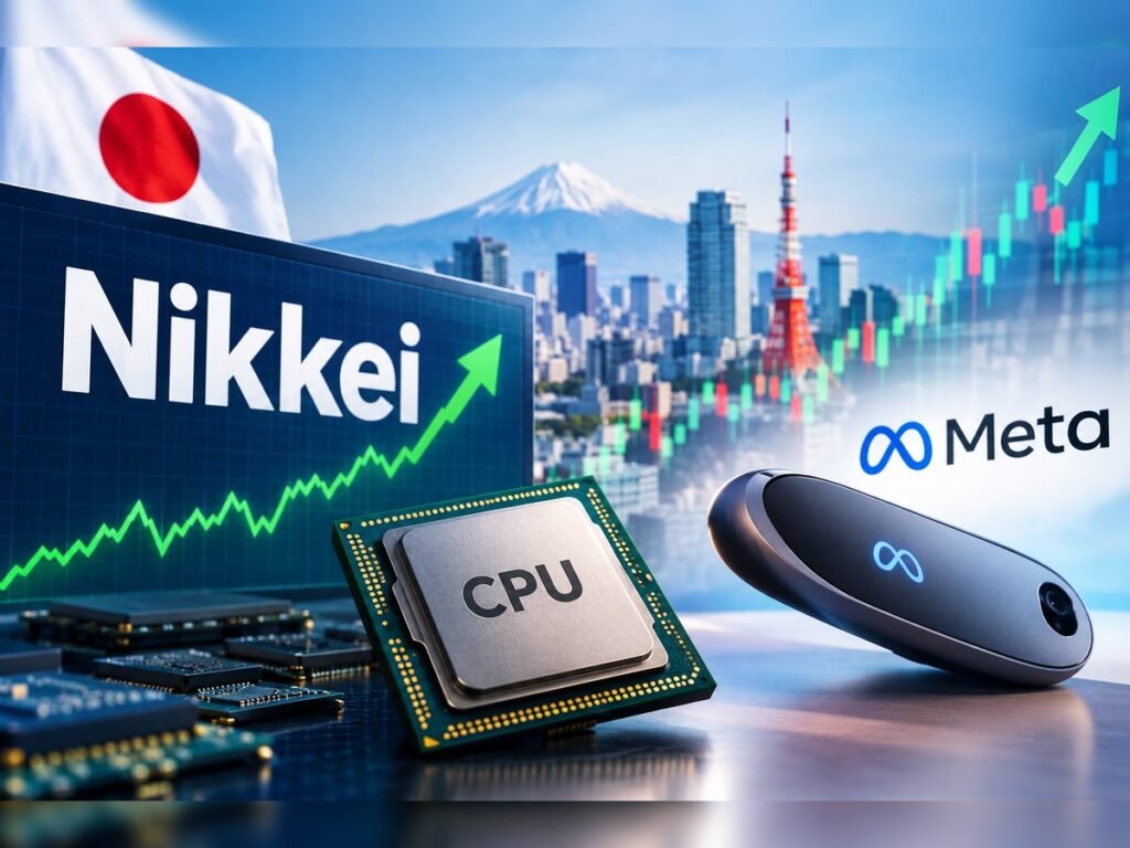 Japan’s Nikkei Rises as CPU Stocks Surge on Meta Gadget Launch