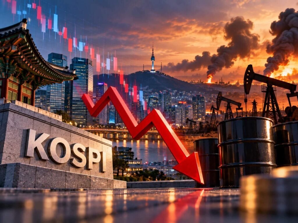 Kospi Slips as Oil Prices and Middle East Uncertainty Stoke Inflation Fears