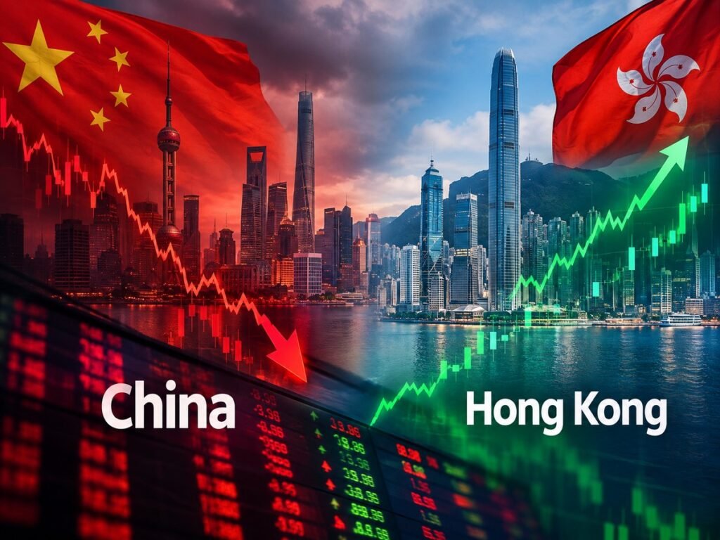 China Stocks Hit Over One-Year Low as AI Selloff Deepens; Hong Kong Rebounds