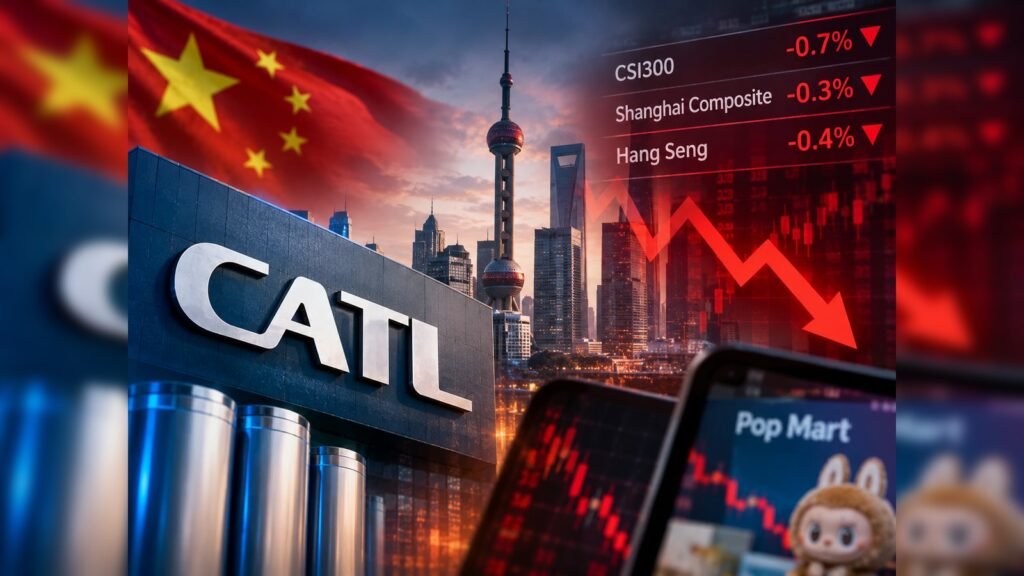 Chinese and Hong Kong Equities Slump as CATL Plunge and Waning Consumer Confidence Weigh on Regional Markets