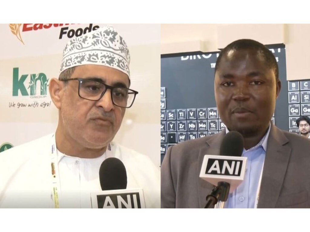 Kenya looks to India’s irrigation, rice processing models to boost domestic production Salim Al-Siyabi, (Left) Stephen Nyaga (Right) (Photo/ANI)