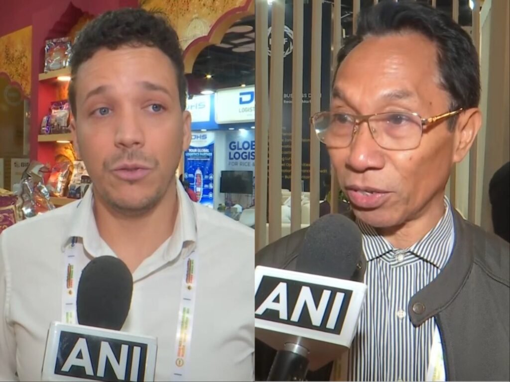Demand for Indian rice remains strong despite higher prices, international buyers eye new markets Loïc Sautron, Director of LIINK LTD, Hong Kong; Carlos Antunes Amaral, Director, National Directorate of Quarantine and Biosecurity, Timor-Leste (Photo/ANI)